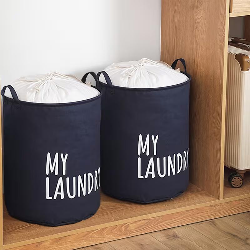 1pc/Household Laundry Basket, Large Capacity, Foldable Dirty Clothes Storage Basket, Dormitory Clothing Storage Basket