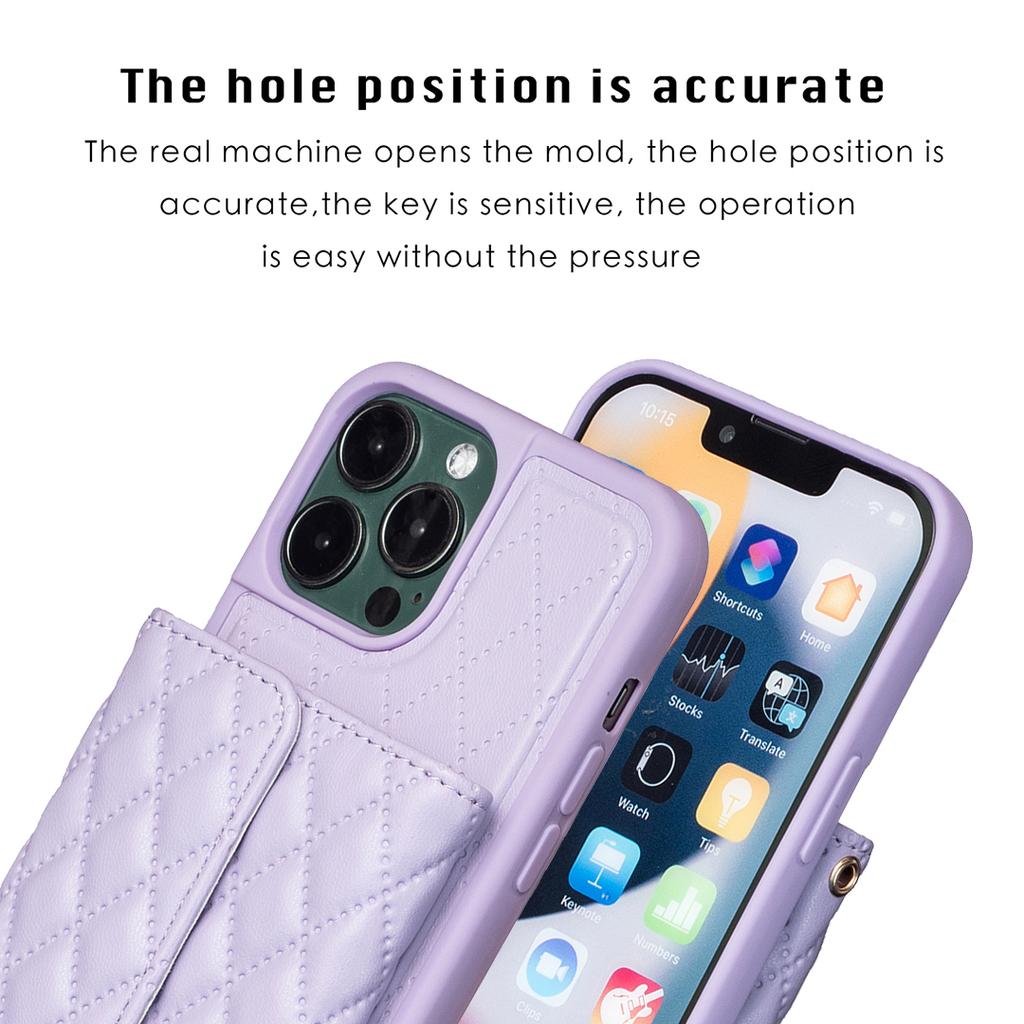 Shoulder Strap Lanyard Wallet Leather Case for IPhone 14 15 Pro Max 13 12 11 XS XR 7 8 Plus SE 2022 Cards Holder Crossbody Cover