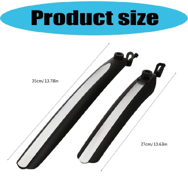 Bicycles Mudguard Adjustable Folding Bikes Front Rear Mud Guard Cycling Splashes Guards Set for Mountain Bikes Ridings