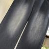 Dimanaf 2025 Plus Size Autumn Basic Elastic Jeans New Black Pants Women Loose Denim Trousers Big Casual Pants 6XL