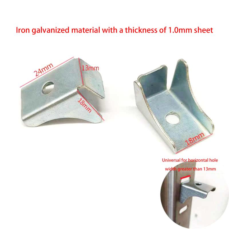 10-Pack Metal Shelf Support Clips Triangle Brace Reinforced Replacement Hardware for Filing Cabinets, Lockers, Wardrobes