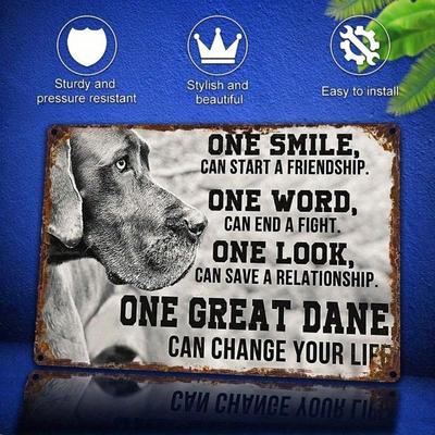 Tin Sign Metal Wall Art, 2D Flat Aluminum UV Print Home Decor 8x12 Inch