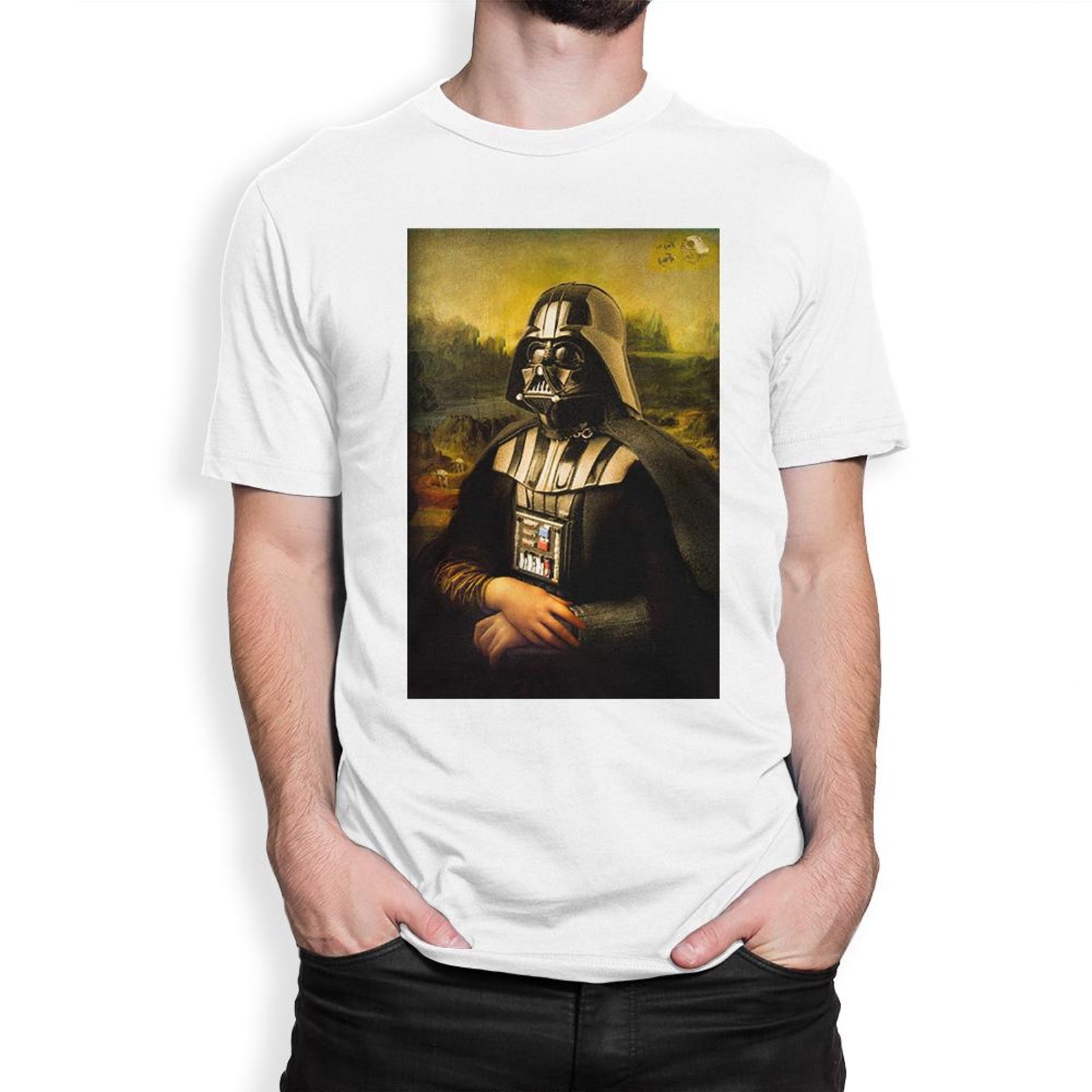 Darth Vader Mona Lisa T-Shirt, Men s and Women s Sizes Tee 2XL