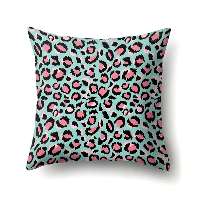 Motif Léopard Nordique Moderne Abstrait Taie d'Oreiller en Polyester Décoration de Voiture Maison Imprimée Taie d'Oreiller Repose-Lombaire