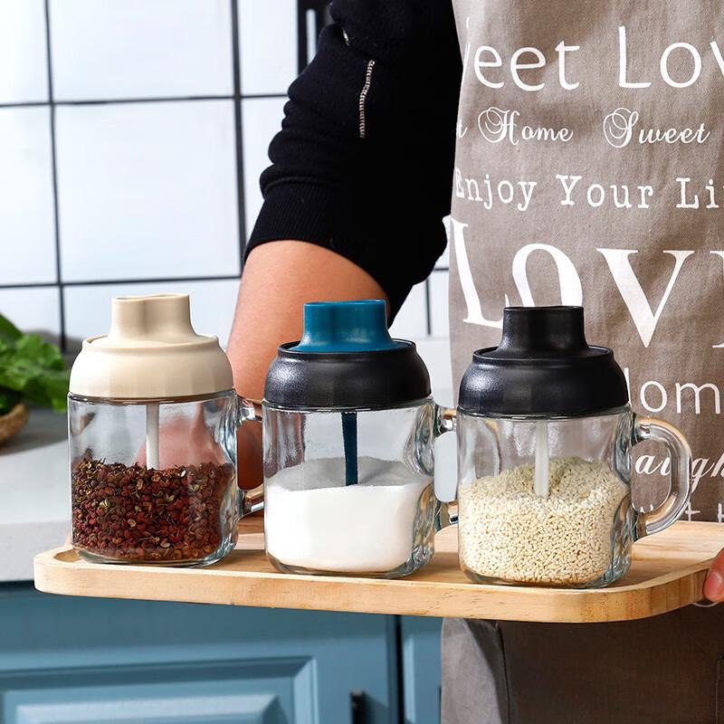 

Zhinianhua 5-Piece Glass Seasoning Jar Set