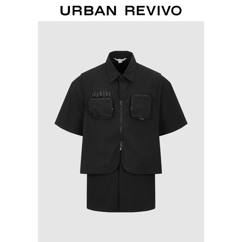 UR2026 Men s Trendy Two-Piece Workwear Shirt M