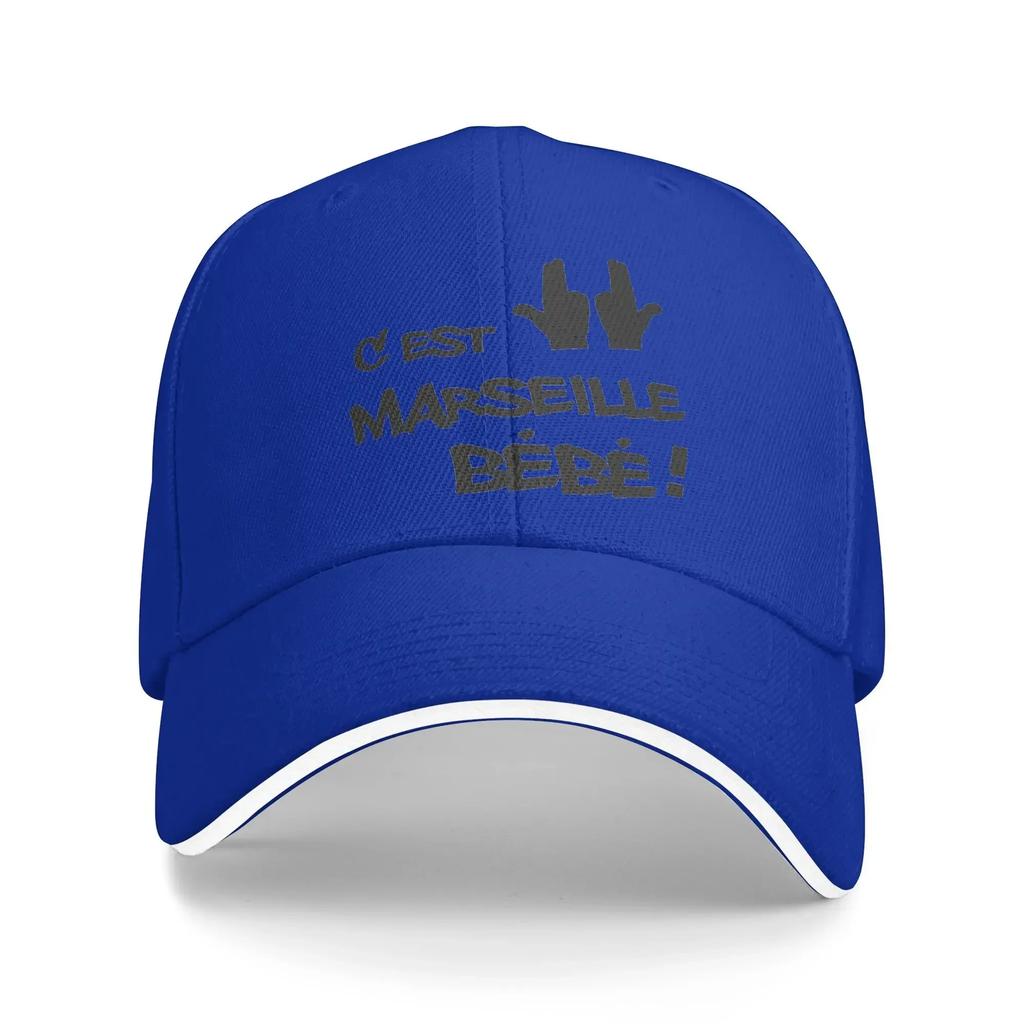 aC'est Pas La Capitale C'est Marseill Bébé Jul Baseball Caps Casual JUL Sandwich Caps Men Women Breathable Sun Hat Sport