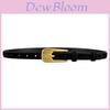 Classic Genuine Leather Womens Belt For Casual And Office Wear With Silver Buckle