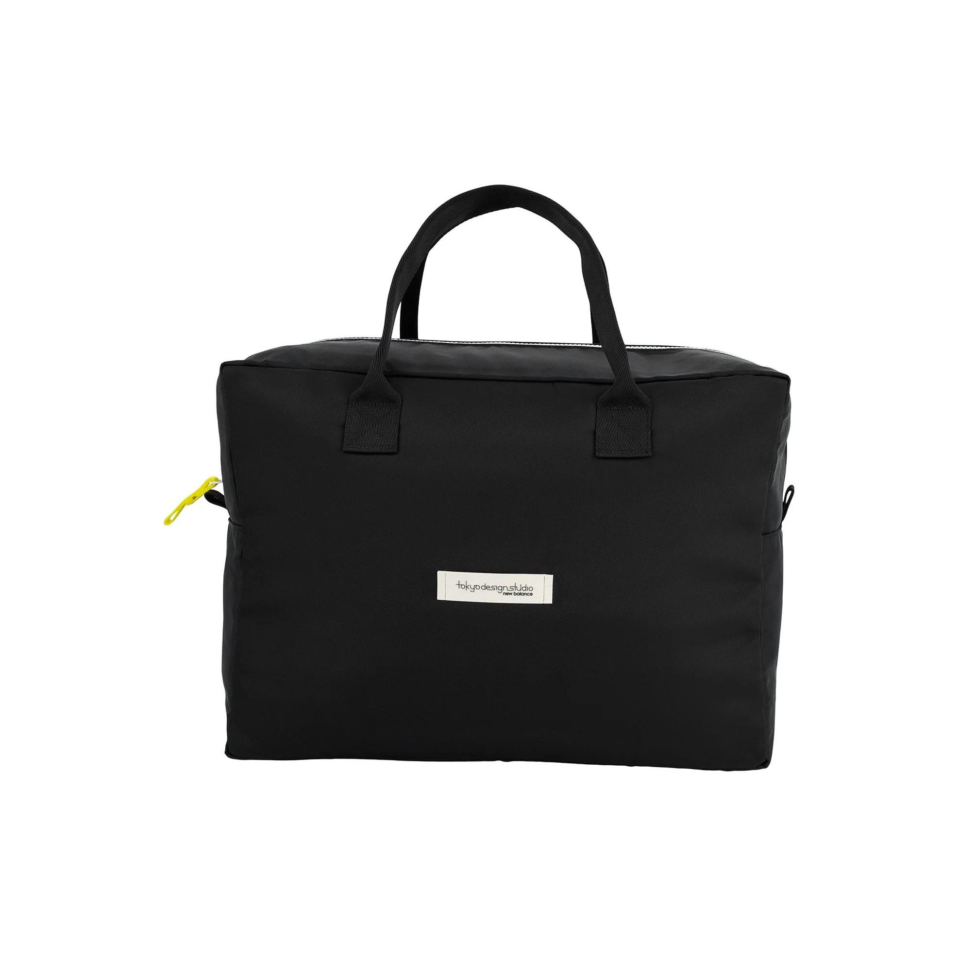 New Balance Tokyo Design Studio Brand Label Sports Nylon Boston Bag Unisex Handbags Black LAB45663-BK Black