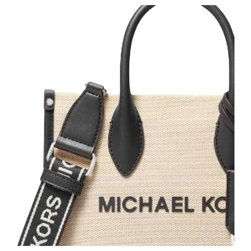 Michael Kors Handtas Mirella tweekleurige tote bag met letterprint Tote bag boodschappentas schouder crossbody katoen en polyestervezel klein formaat uniseks