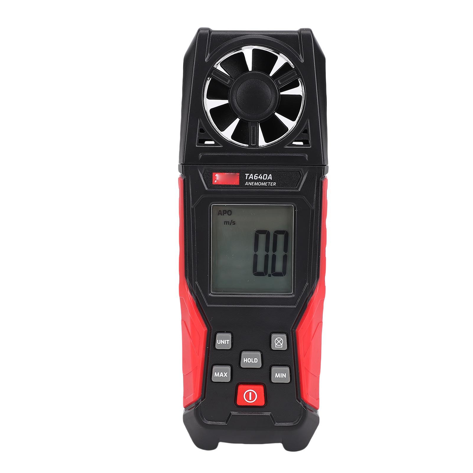 

Digital Anemometer with 8 Vanes Handheld Wind Speed and Temperature Meter 0.1 to 30.0m s 0 to 45.0 celsius