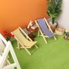 Realistischer Holzliegestuhl Realistisches Rollenspiel für Kinder Rollenspiel Deckstuhl Modellspielzeug Vintage Stuhl 1:12 Puppenhaus