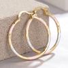 Tri Color Enamel Checkered Texture Thin Round Hoop Huggie Earrings Niche Designer Women Jewelry