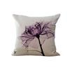 Beautiful Flower Printing Cushion Cover Plants Cotton Linen Throw Pillow Case Decorative Pillowcase For Sofa Cushion Cover Zt105