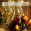 20 LED Fairy Bells Wedding Canes  Wedding Decoration Ribbon Canes  Party Celebration Luminous Props