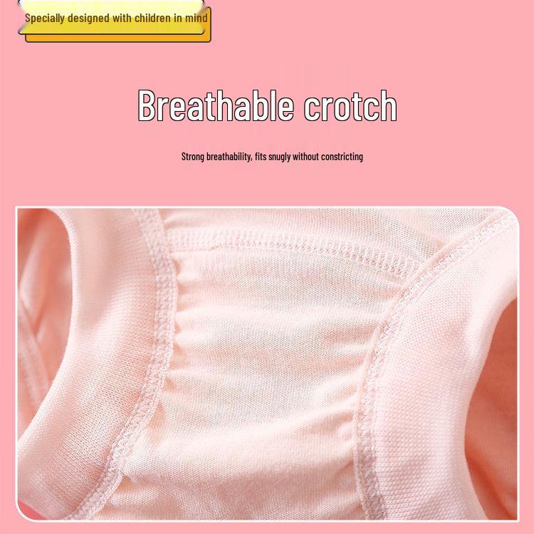 Girls' No-Pinch Cotton Underwear - Triangle Panties for Kids, Comfortable Bread Pants for Little Girls & Boys.