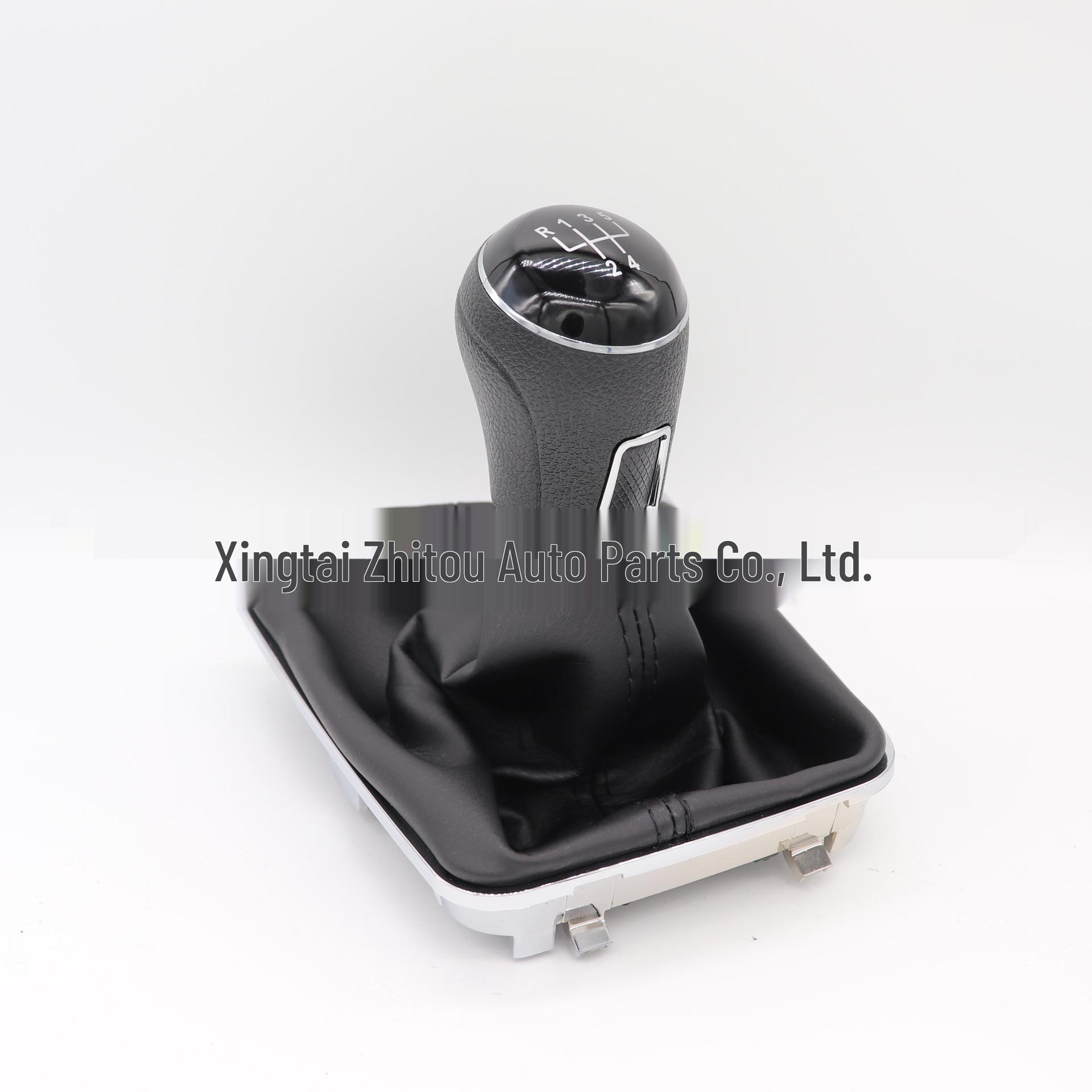 Volkswagen New Lavida B7 Manual Gear Shift Knob with Integrated Dust Cover Red stitching