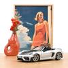 NOREV Scale Porsche 718 Spyder RS Weissach Package 2023 Silver NOREV 718 Spyder RS Weissach Package Fully Openable 1/18