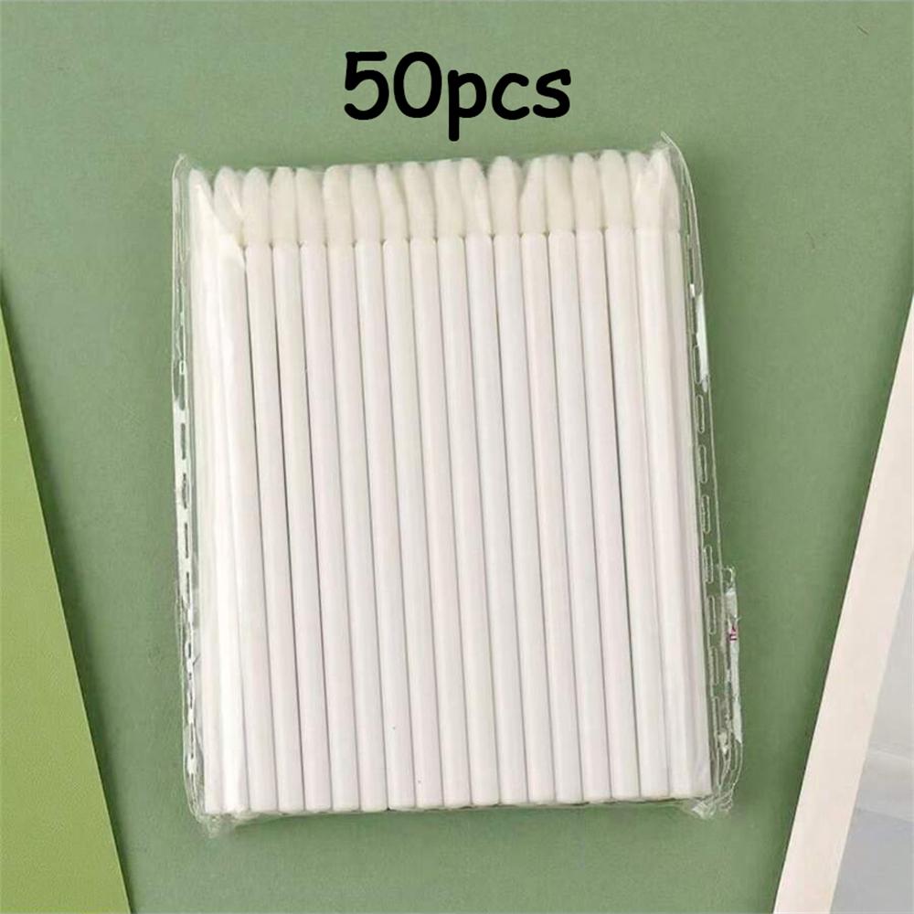 

50Pcs Lip Brush Makeup Tools Hollow Lip Wands Nylon Lip Gloss Stick Applicator Lipstick Wands Set Cosmetic Tools