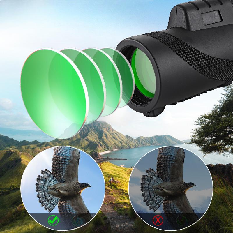 40x60 Telescope Factory Wholesale Single-tube Adult Outdoor Concert High-definition Low-light Night Vision Glasses.