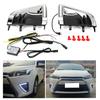 1 par DC12V 6000 6700K LED Vattentät Dubbelfärg DRL Blinkersljus Passar för Toyota Yaris Vios 13 15