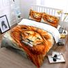 Lion Face with Flames. Bedding Sets Duvet Cover Sets Duvet Covers Pillowcases(1*Duvet Cover 2*Pillowcases Without Duvet Insert)