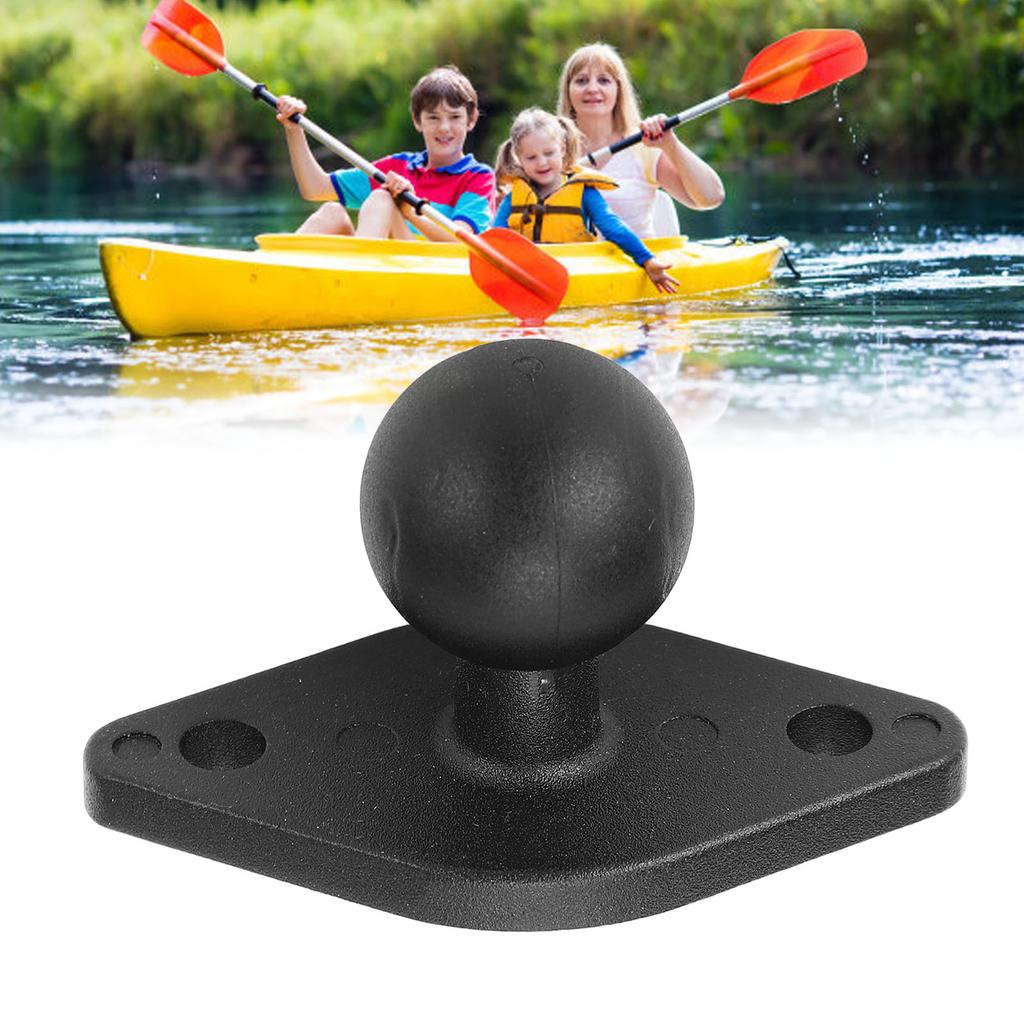 1 Inch Ball Mount Base Aluminum Alloy Mount Plate with AMPS Hole Universal for B Size 1 Inch Ball Double Socket Arm