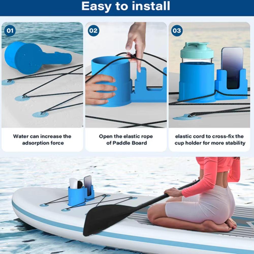 Multi-Functional Paddle Board Cup Holder PVC Paddle Phone Holder Kayak Drink Holder  Kayak