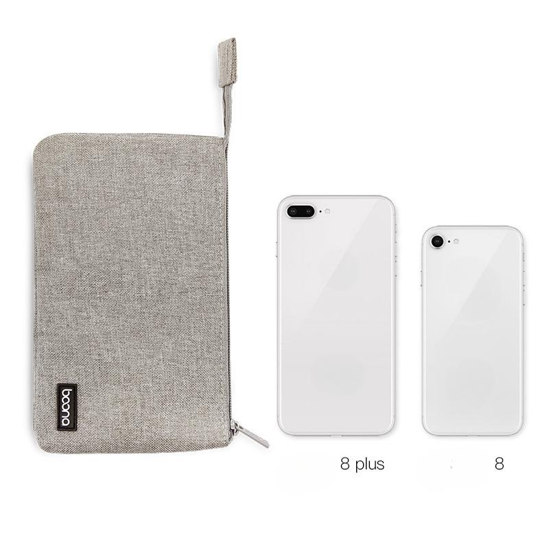 Double Layer Digital Gadget Storage Bag Portable Oxford Cloth Power Bank Pouch Travel Organizer Case for Charger Earphone USB Cable Small Electronic