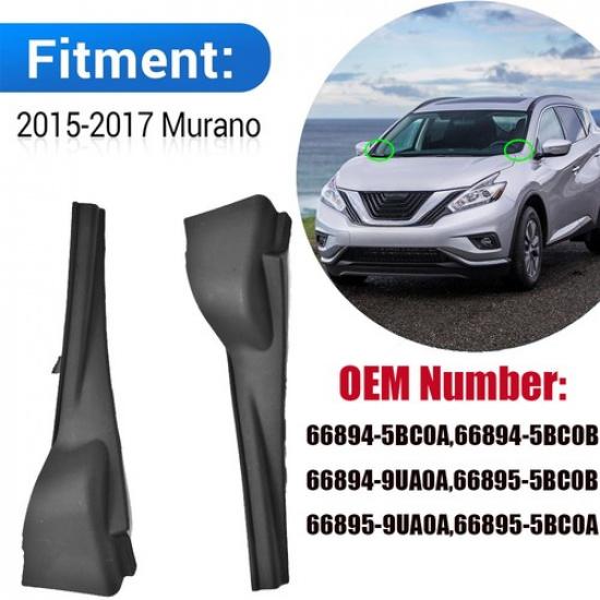 2 шт. Для Nissan Murano 2015-17 Передняя угловая накладка-защита кожуха дворника лобового стекла