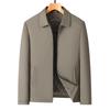 Men's Autumn & Winter Thickened Cotton Jacket for Middle-Aged & Elderly - Lapel Casual Dad Coat