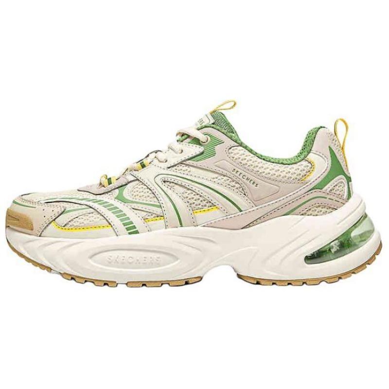 Skechers Lifestyle UNO RYZE Moonwalker 2nd Gen Air Cushion Panda Shoes Men Fashion Wear Resistant Low Top Dad Shoes Mint Green 183199-NTGR 39.5