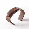 Crazy Horse Top Layer Cowhide Leather Watch Strap with Retro Embossed Print and Nahai Style Buckle