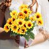 Artificial Sunflowers Sunflower Fakeflowers Set Of 24 Pieces Kitchen Bouquet Sunflower Centerpieces For Wedding Fall Autumn