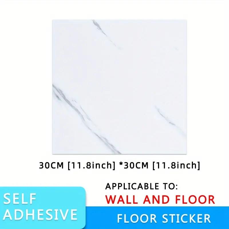 Wall Sticker Self Adhesive Waterproof PVC Tiles Floor Stickers Marble Bathroom Living Room Bedroom Ground Thick Wallpapers