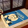 Ronaldo's Iconic Celebration Themed Anti-Slip Rugs - Polyester Home Decor, Suitable for Bedrooms, Living Rooms, Doorways, Studios, and Decorations