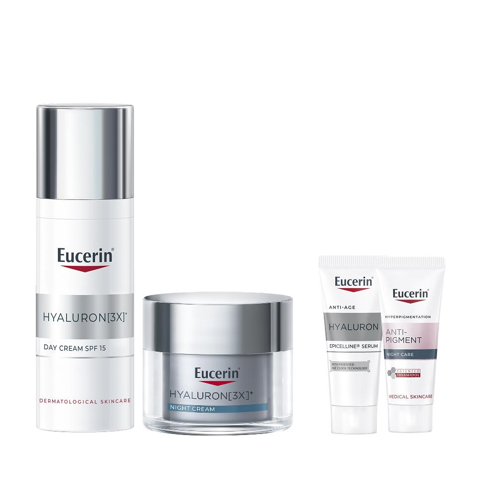 [Eucerin] NEW Eucerin Hyaluron 3X Day Cream + Night Cream 2-Piece Set (50ml + 50ml)