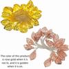 Warm White LED Decorative Lamp Golden Metal Leaf Hollow Design LED String Light Shaped Design Battery Operated