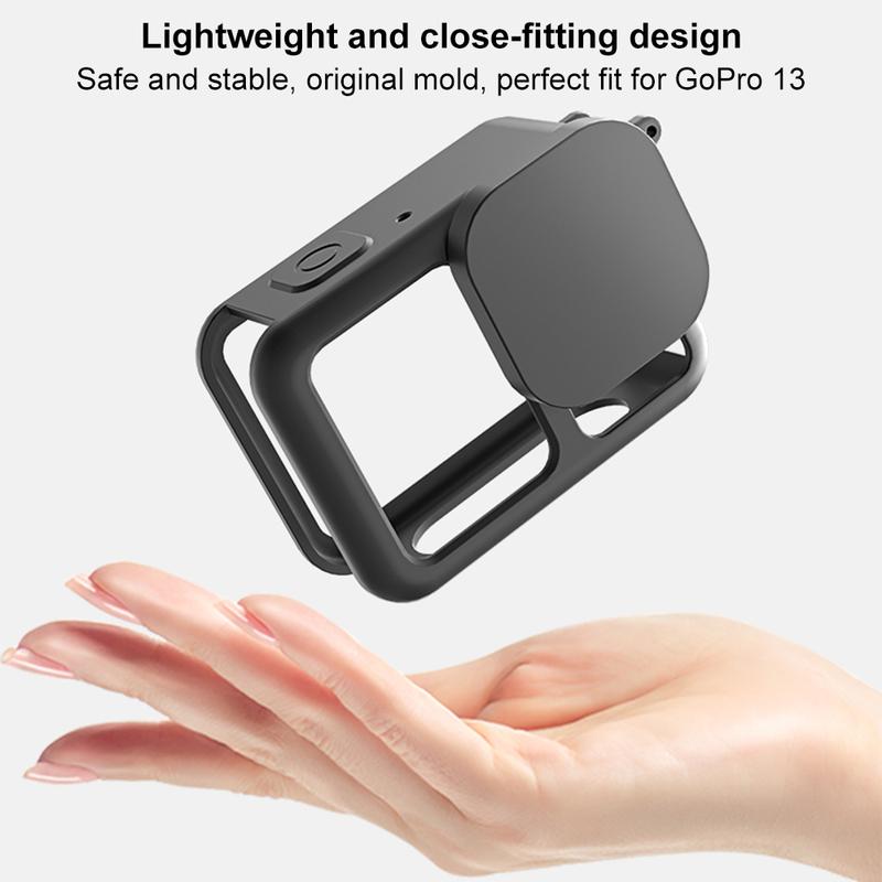 Silicone Case with Lens Cover & Lanyard Soft Sleeve Anti-Scratch Protective Housing Camera Protector for GoPro 13 Accessories