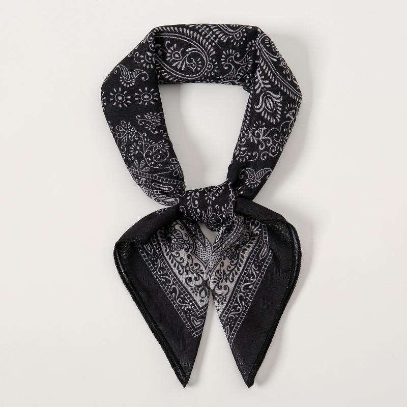 Fashion Paisley Print Cotton Hairbands Scarf Women  New Elagant Bandana Neck Kerchief Head Bands Foulard Female Scarfs