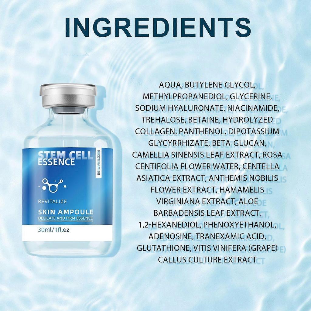 Stem Cell Face Serum for Lifting & Tightening Collagen Synthesis Boosting, Skin-Repair Anti-Oxidant Serum, Long-Lasting Hydration for Elasticity Rest