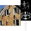 Halloween Scary Prop Luminous Hanging Human Skeleton Outdoor Party Decoration