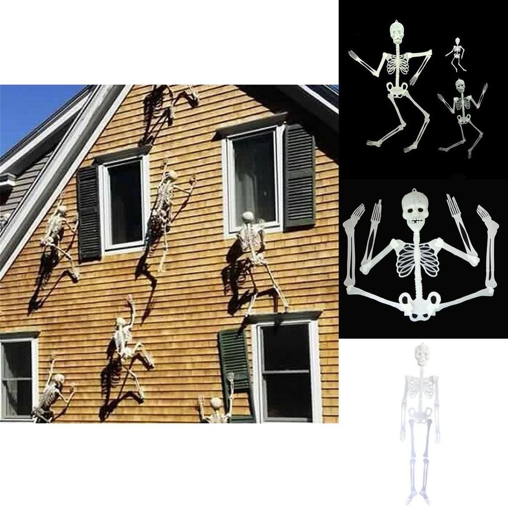 Halloween Scary Prop Luminous Hanging Human Skeleton Outdoor Party Decoration