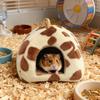Coral Fleece Hamster Hideaway Cold-Resistant Pet Bedding New Small Animal Bed  Winter Season