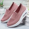 SyfIyno New Women's Lace-Free Casual Sneakers Woven Mesh Breathable Shoes for Running Walking Cycling Driving