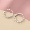 925 Sterling Silver Bamboo Hoop Earrings: Simple, Versatile Korean Style for Women - Summer Niche, Exquisite Geometric Design