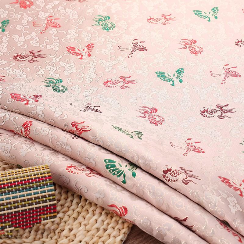 100x150cm Brocade Jacquard Fabric Satin Clothing Hanfu Sewing Fabric Cloth DIY Material Dress Hanfu Pajamas Clothes Supplies