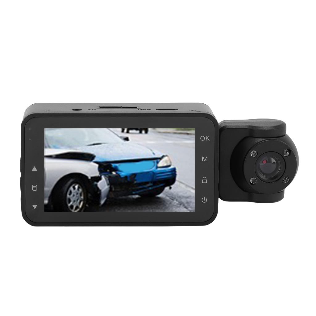 3 Channel Dash Camera 1080P 170 Degree Wide Angle APP Control Front Rear Car DVR with 2.9 Inch Screen 24H Parking Mode