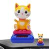 Lucky Cat Cat Fortune Decor Ornaments Bobblehead Cat Figurines Vivid And Lovely Solar Powered Lucky Cat Car Decoration