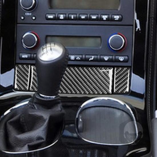 For Chevrolet Corvette C6 Carbon Fiber Interior Central Storage Box Cover Trim